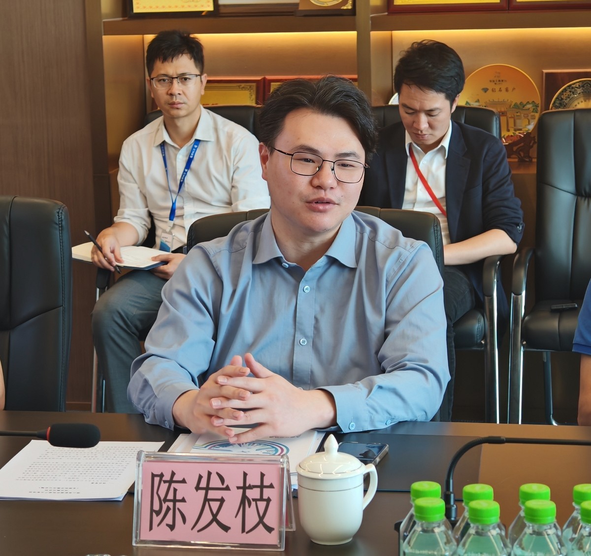 高明区区委区府办、佛山新基础工业集团来访我司调研